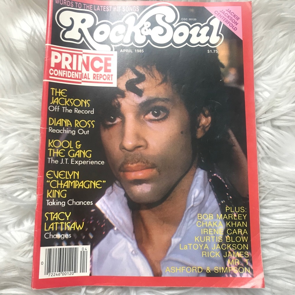 Rock & Soul April 1985 Prince Vintage Magazine